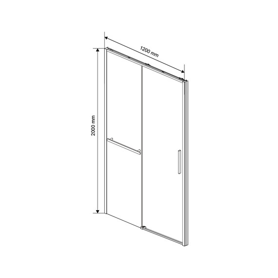 Душевая дверь Vincea Слим Софт (Slim Soft) 120 см VDS-1SS120CLBN, никель/прозрачное - фото 9
