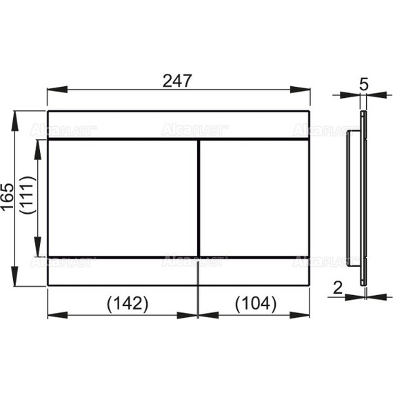 Кнопка смыва Alcaplast FUN INOX - фото 2