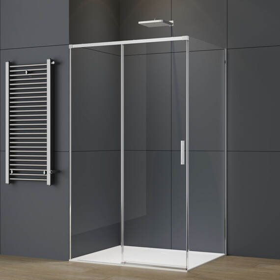 Душевое ограждение Vincea Софт 2 (Soft 2) 120x90 см VSR-3SO29012CL, хром/прозрачное - фото 