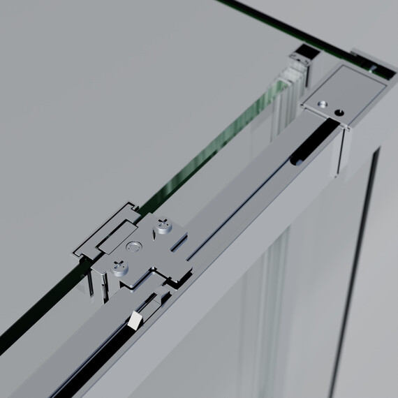 Душевое ограждение Vincea Софт 2 (Soft 2) 110x90 см VSR-3SO29011CLG, брашированное золото/прозрачное - фото 4