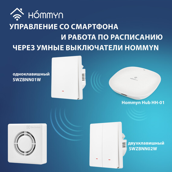 Вентилятор вытяжной Electrolux Slim EAFS-120TH с таймером и гигростатом - фото 7