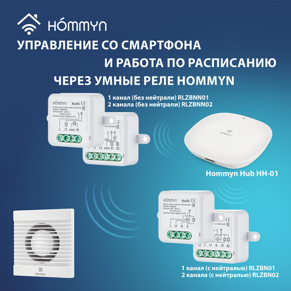 Вентилятор вытяжной Electrolux Basic EAFB-120TH с таймером и гигростатом - фото 8