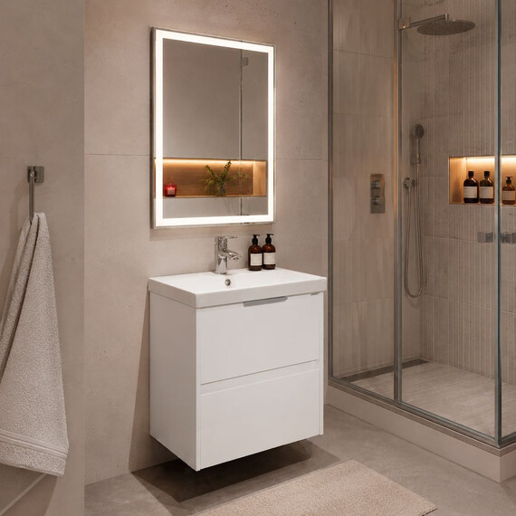 Тумба универсальная с раковиной Comforty Селенга 60 см 00-00022139CF - фото 7