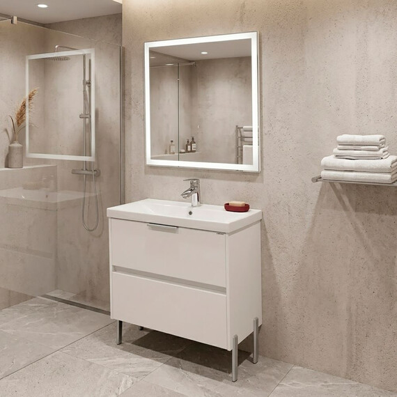 Тумба универсальная с раковиной Comforty Селенга 80 см 00-00022182CF - фото 10