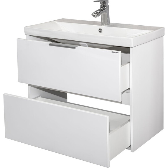 Тумба универсальная с раковиной Comforty Селенга 80 см 00-00022182CF - фото 3