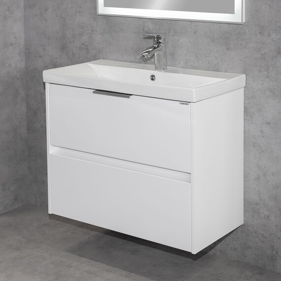 Тумба универсальная с раковиной Comforty Селенга 80 см 00-00022182CF - фото 4