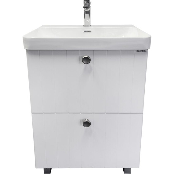 Тумба напольная с раковиной Comforty Истра 60H 60 см 00-00022488CF, ясень белёный - фото 5