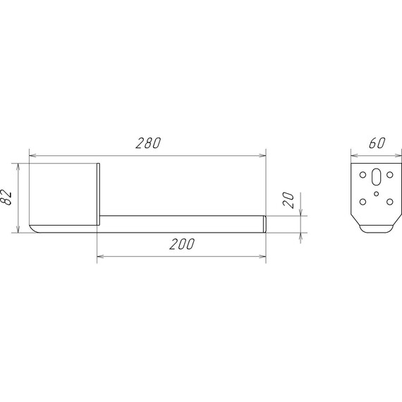 Комплект нерегулируемых мебельных ножек Comforty 00-00022510CF, хром матовый (2 шт) - фото 5