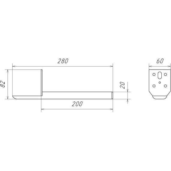 Комплект нерегулируемых мебельных ножек Comforty 00-00022073CF, серый шёлк (2 шт) - фото 5
