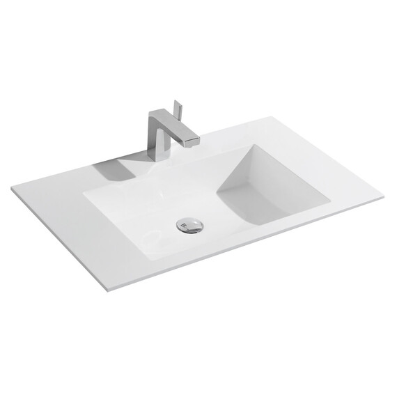 Тумба подвесная с раковиной Vincea Кьяра (Chiara) 80 см VMC-2C800CO (раковина VCB-13800W) дуб чарльстон - фото 2