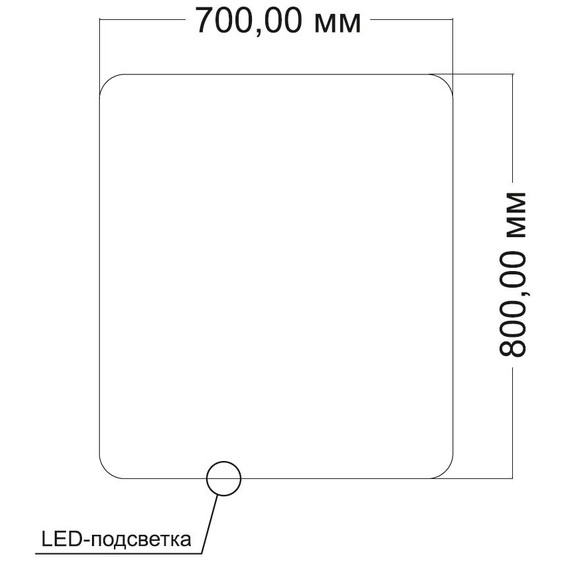 Зеркало Vincea 70 см VLM-3BE700 - фото 7