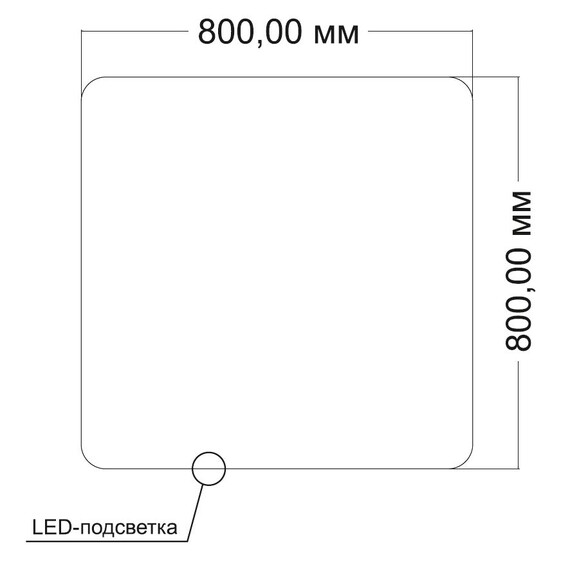 Зеркало Vincea 80 см VLM-3BE8008-2 - фото 6