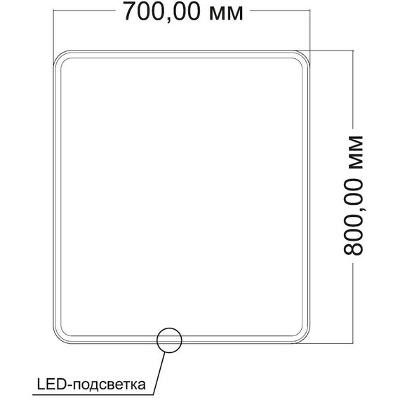 Зеркало Vincea 70 см VLM-3VC700-2 - фото 4