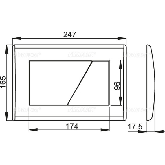 Кнопка смыва Alcaplast M172 - фото 2