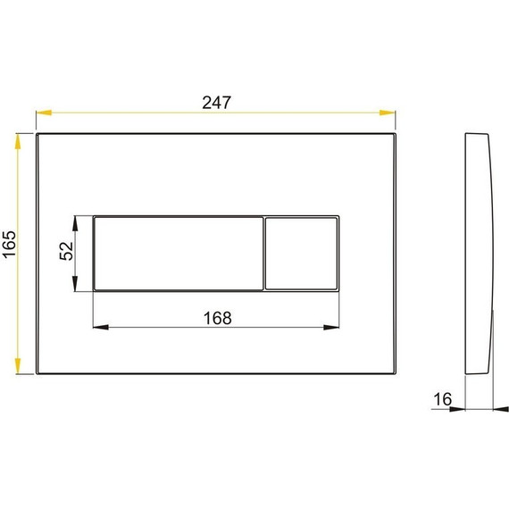 Кнопка смыва Alcaplast M371 - фото, картинка 2 Кнопка смыва Alcaplast M371 - фото 2