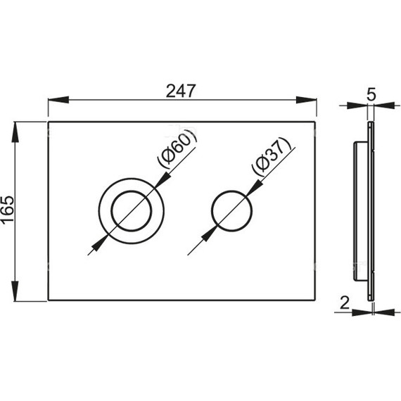 Кнопка смыва Alcaplast TURN INOX - фото 2