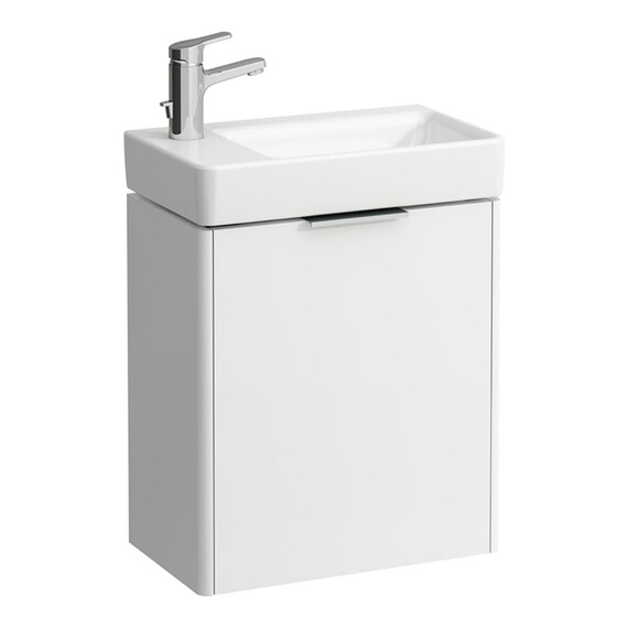 Тумба подвесная с раковиной Laufen Base 47 см 4.0210.1.110.260.1 (раковина Laufen Pro S 8.1595.5.000.104.1) белый матовый - фото 