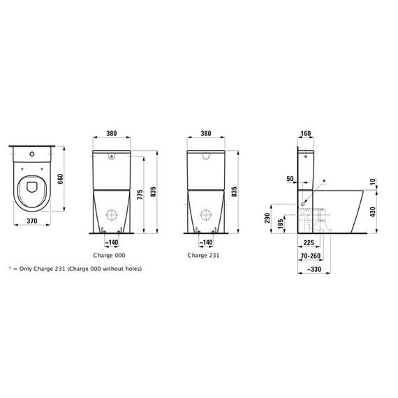 Унитаз-компакт безободковый Laufen Kartell 8.2433.7.000.000.1 (бачок 8.2933.1.000.871.1) - фото 3