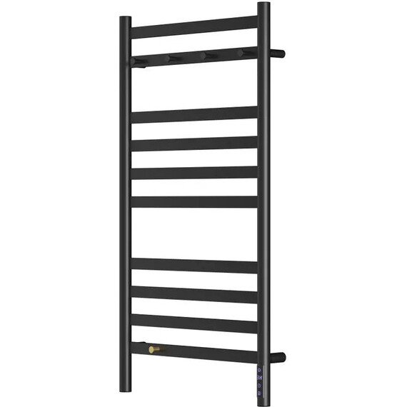 Полотенцесушитель электрический Lemark Сибирь П10 500x1000 мм LM17505BL, чёрный матовый - фото 2