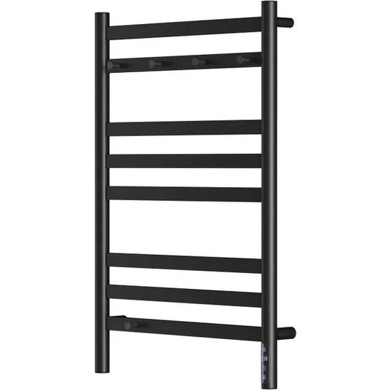 Полотенцесушитель электрический Lemark Сибирь П8 500x800 мм LM17585BL, чёрный матовый - фото 