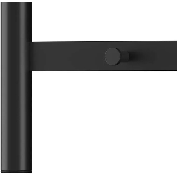 Полотенцесушитель электрический Lemark Сибирь П8 500x800 мм LM17585BL, чёрный матовый - фото 8