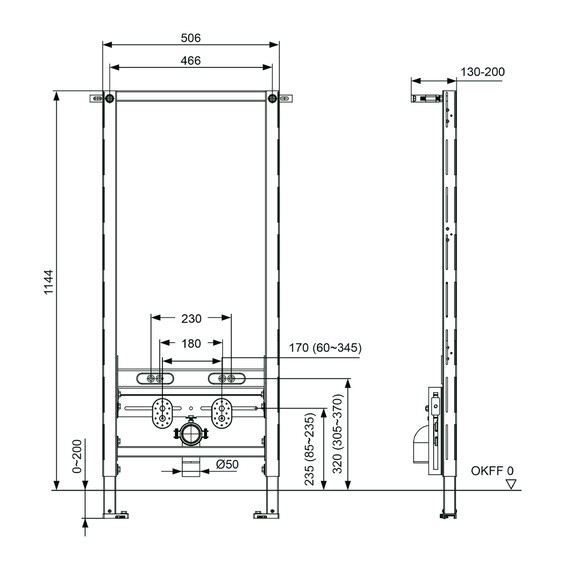 Инсталляция для биде TECEspring (h = 1144 мм) S330000 - фото 2