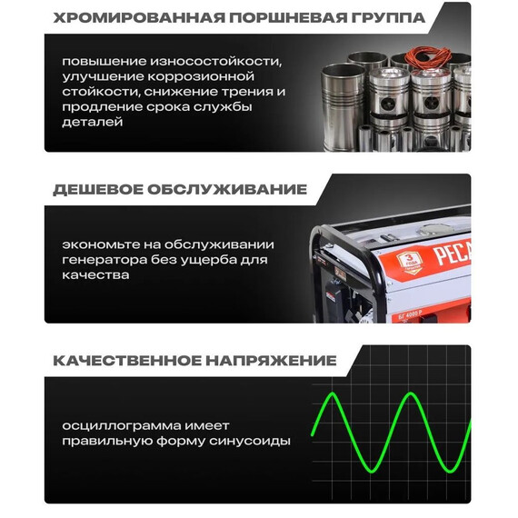 Бензиновый генератор Ресанта БГ 4000 Р - фото 10