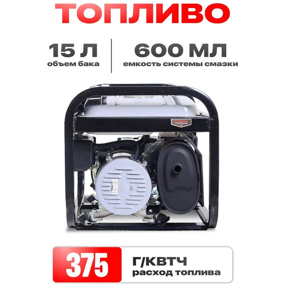 Бензиновый генератор Ресанта БГ 4000 Р - фото 11