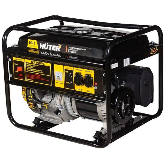 Бензиновый генератор Huter DY5000L - фото 