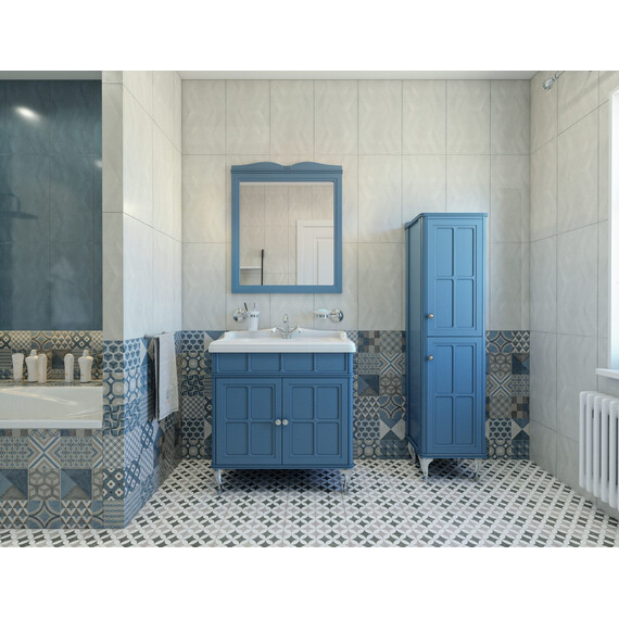 Тумба напольная с раковиной Caprigo Борго 80 см 33412CH-029.000.00.20, синий - фото 4