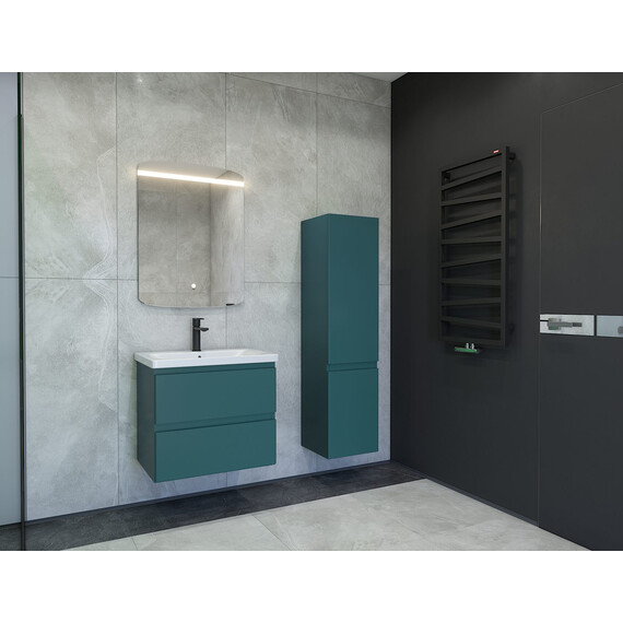 Тумба подвесная с раковиной Caprigo Форте 65 см 36110-SF013, бирюзовый - фото 4