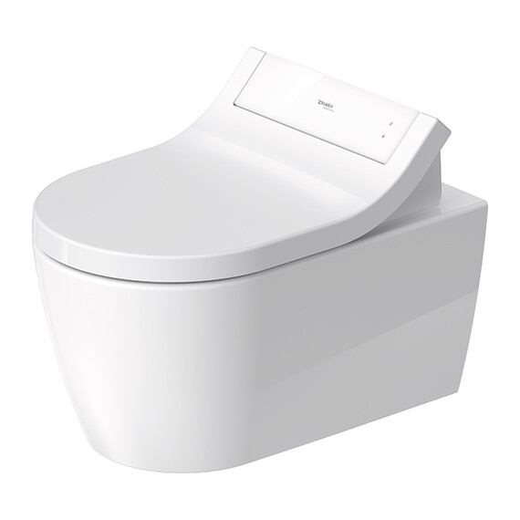 Унитаз подвесной безободковый Duravit ME by Starck SensoWash 2529592000 с креплением и крышкой-биде Sensowash Classic (покрытие HygieneGlaze) - фото 