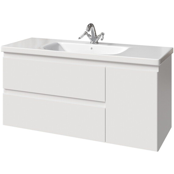 Тумба подвесная с раковиной-столешницей Caprigo Форте 120 см 36117R-SF027 - фото 
