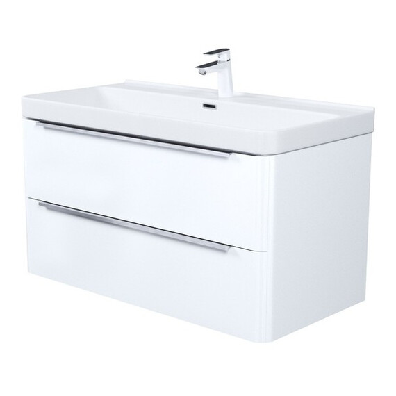 Тумба подвесная с раковиной Iddis Клауд Икс (Cloud X) 100 см CLX10W0i95K - фото 