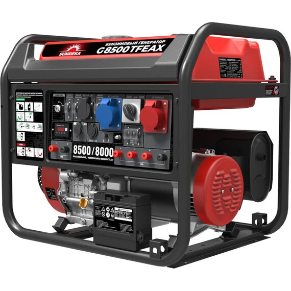 Бензиновый генератор Sunreka 8/8,5 кВт G8500TFEAX - фото 3