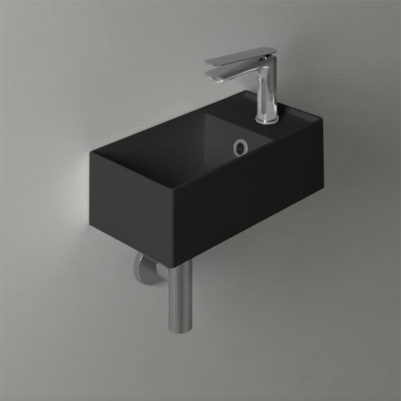 Раковина подвесная Simas Agile 40 см AG20 nero matt*1, чёрный матовый - фото 