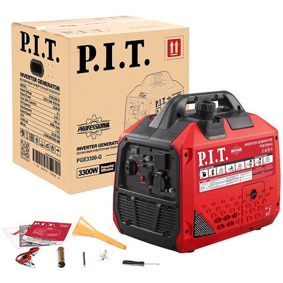 Бензиновый генератор инверторный P.I.T. 3/3,3 кВт PGE3300-G - фото 6
