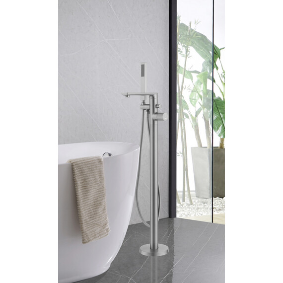 Смеситель для ванны Abber Rund AF8715SP (со скрытой частью) сатин - фото 2