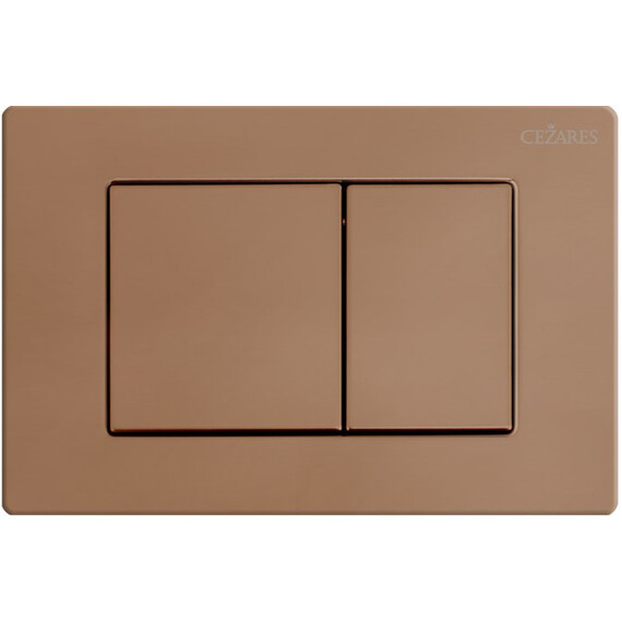 Кнопка смыва Cezares Molveno CZR-410C-BR (кнопка металлическая) цвет брашированное розовое золото - фото 