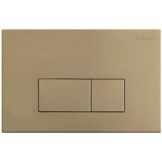 Кнопка смыва Cezares Slider 2 CZR-510QV-BORO (кнопка металлическая) цвет брашированное золото - фото 