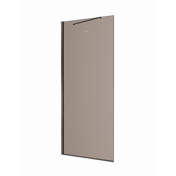 Душевая перегородка Cezares 100 см LIBERTA-L-1-TB-100-BR-GM (телескопический кронштейн, стекло 8 мм) оружейная сталь/тонированное - фото 4