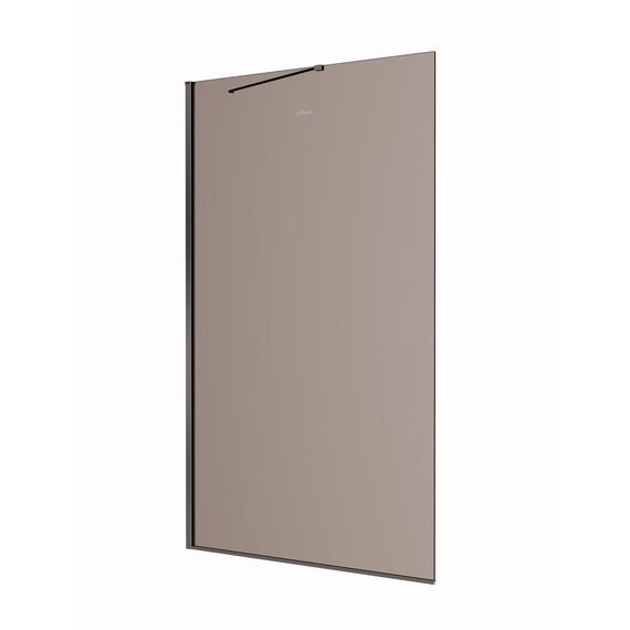 Душевая перегородка Cezares 120 см LIBERTA-L-1-TB-120-BR-GM (телескопический кронштейн, стекло 8 мм) оружейная сталь/тонированное - фото 4