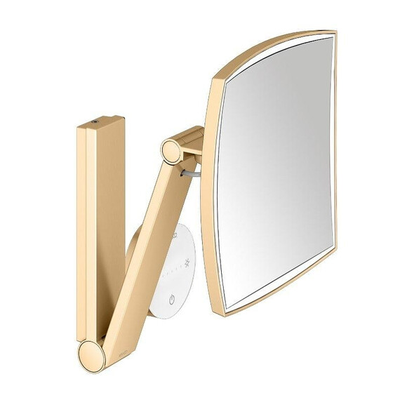 Зеркало косметическое настенное Keuco iLook move 17613259002, цвет латунь шлифованная - фото 