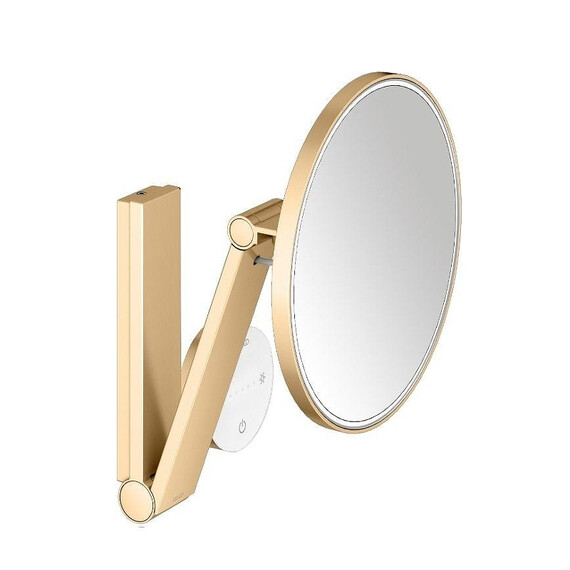 Зеркало косметическое настенное Keuco iLook move 17612259002, цвет латунь шлифованная - фото 