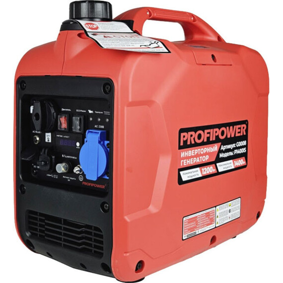 Бензиновый генератор инверторный Profipower P1400iS 1/1,2 кВт G0008 - фото 