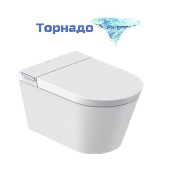 Унитаз подвесной безободковый электронный ​Jomoo Smart Lite LARSA TS30 RUQ5250-SA-IDO (Система смыва Торнадо) - фото 
