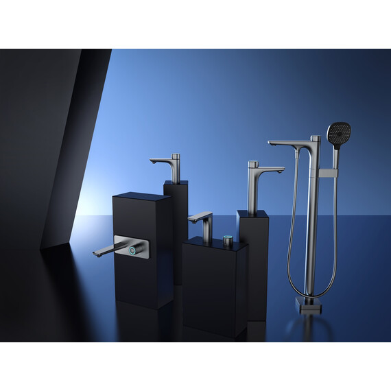 Смеситель для раковины электронный Jomoo 32689-755HAS-Z, gunmetal - фото 4