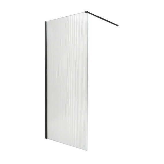 Душевая перегородка Loranto Walk-in 120 см CS-Z02GG-120 (стекло 8 мм) серый матовый/рифленое - фото 3