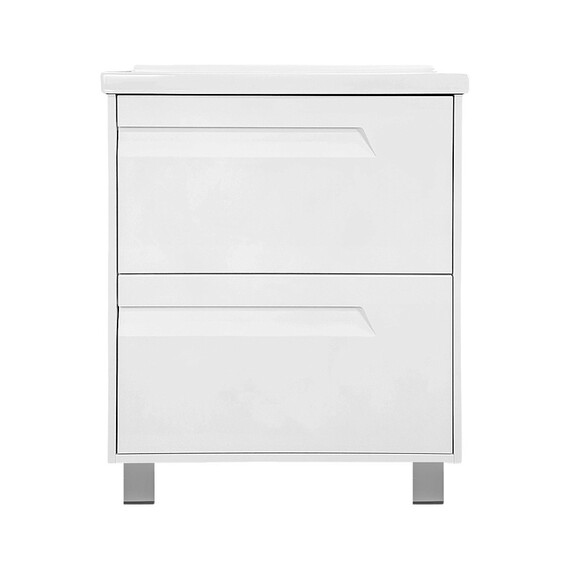Тумба напольная с раковиной Azario Элегия 70/2Н 70 см CS00106424 (раковина Монте Нео 70) белый матовый - фото 2
