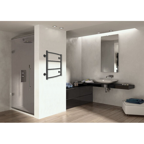 Полотенцесушитель водяной Azario Верона П4 500x600 мм AZ83913G, графит - фото 4